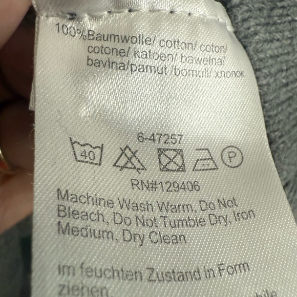 VENUS Size Small Dark Grey long Sleeve V-Neck Sweater Dress Midi Button Detail - Picture 7 of 8